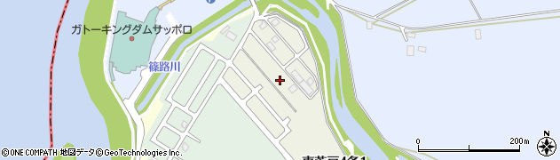 北海道札幌市北区東茨戸４条周辺の地図