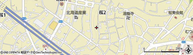 北海道小樽市桜周辺の地図