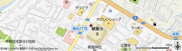 朝里郵便局 ＡＴＭ周辺の地図