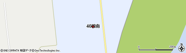 北海道新篠津村（石狩郡）第４０線（南）周辺の地図
