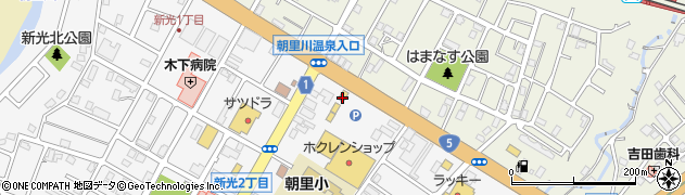 すき家５号小樽朝里店周辺の地図