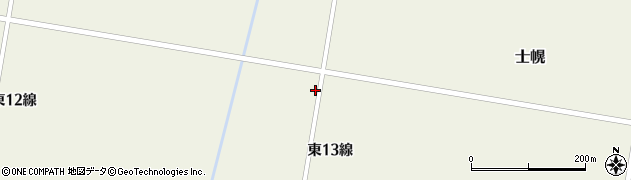北海道士幌町（河東郡）士幌（東１３線）周辺の地図