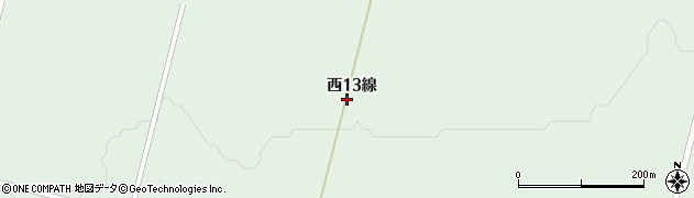 北海道士幌町（河東郡）上音更（西１３線）周辺の地図