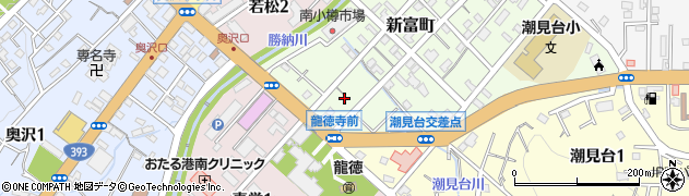 北海道小樽市新富町14周辺の地図