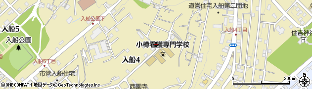 北海道小樽市入船周辺の地図