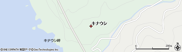 北海道古宇郡神恵内村珊内村キナウシ周辺の地図