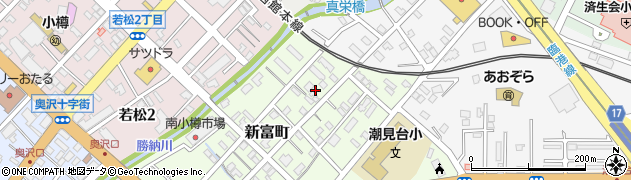 北海道小樽市新富町4周辺の地図