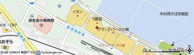 小樽ベイシティ開発周辺の地図