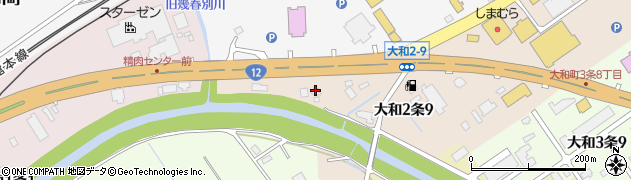 らーめん巌窟王岩見沢店周辺の地図