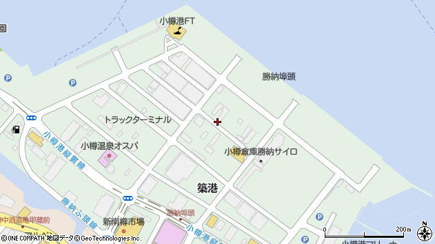 〒047-0008 北海道小樽市築港の地図