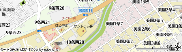 北海道岩見沢市１０条西18丁目周辺の地図