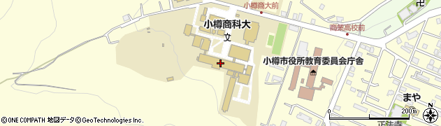 小樽商科大学事務局　学務課周辺の地図