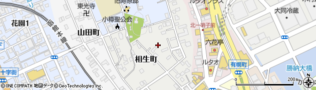 北海道小樽市相生町周辺の地図