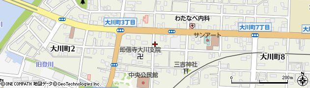 藤合子美容室周辺の地図