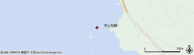 マッカ岬周辺の地図