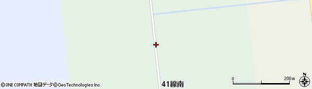 北海道新篠津村（石狩郡）第４１線（南）周辺の地図