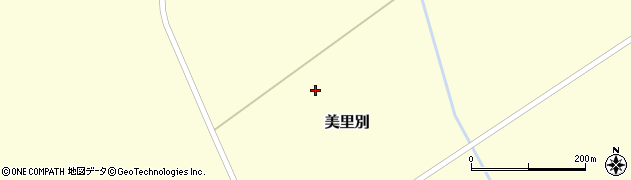 北海道本別町（中川郡）美里別周辺の地図