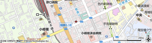 モスバーガー　小樽静屋通店周辺の地図