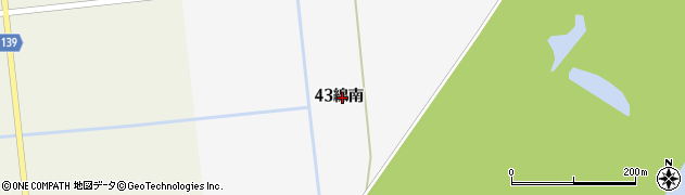 北海道新篠津村（石狩郡）第４３線（南）周辺の地図