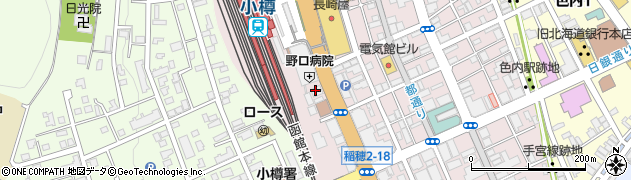 株式会社日本旅行北海道　小樽支店周辺の地図