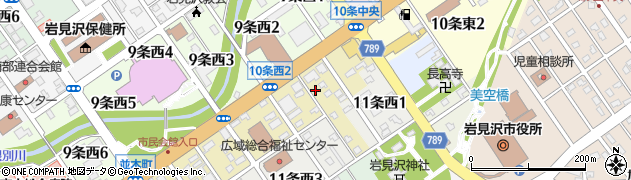 北海道岩見沢市１０条西2丁目2周辺の地図
