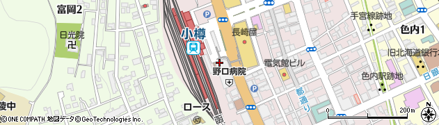 北海道中央バス株式会社　小樽ターミナル・案内専用周辺の地図
