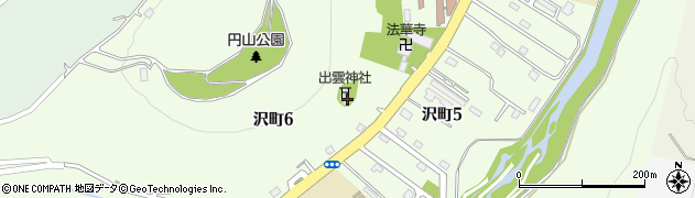 出雲神社周辺の地図