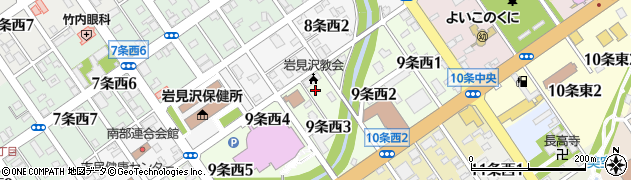 日本年金機構　岩見沢年金事務所・健康保険・厚生年金保険・保険料納付周辺の地図
