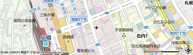 北海道銀行小樽支店周辺の地図