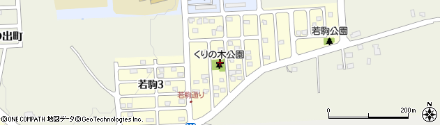 北海道岩見沢市若駒周辺の地図
