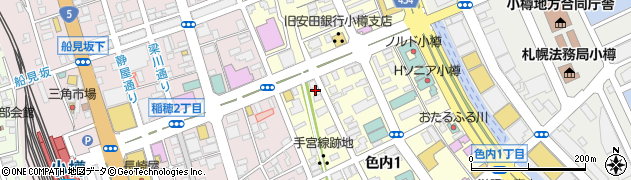 タイムズカー小樽店周辺の地図
