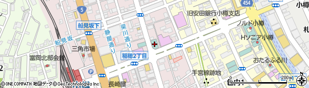 釜寅小樽店周辺の地図