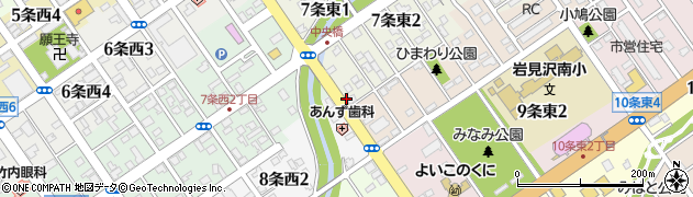 中村理容院周辺の地図