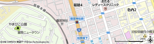 龍宮神社前周辺の地図