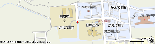 北海道岩見沢市かえで町周辺の地図