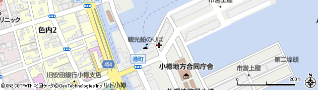 小樽観光遊覧船周辺の地図