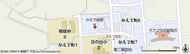 北海道岩見沢市かえで町3丁目周辺の地図