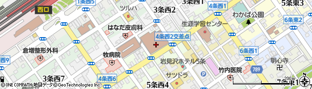 岩見沢市役所　教育委員会事務局指導室指導室周辺の地図