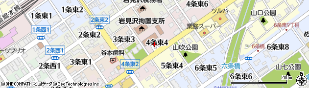 岩見沢検察審査会周辺の地図