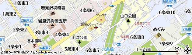 北海道岩見沢市５条東6丁目周辺の地図