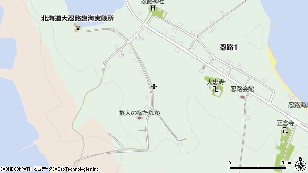 〒048-2561 北海道小樽市忍路の地図