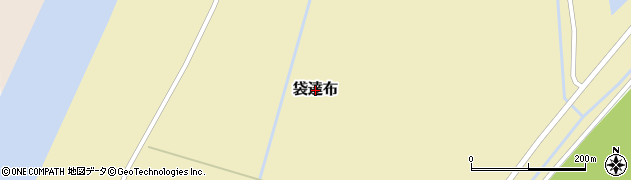 北海道新篠津村（石狩郡）袋達布周辺の地図