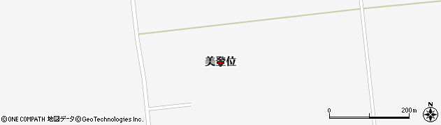 北海道石狩市美登位周辺の地図