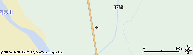 北海道釧路市阿寒町中徹別（３７線）周辺の地図