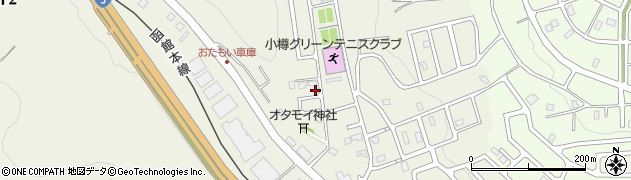 北海道小樽市オタモイ1丁目10-16周辺の地図