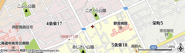 北海道岩見沢市５条東18丁目3周辺の地図