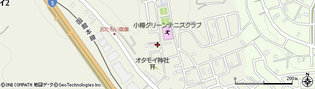 北海道小樽市オタモイ1丁目10-17周辺の地図