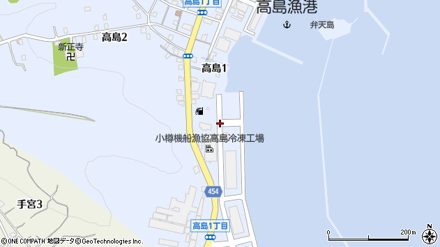 〒047-0048 北海道小樽市高島の地図