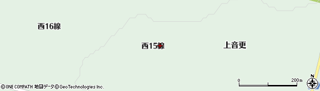 北海道河東郡士幌町上音更西１５線周辺の地図