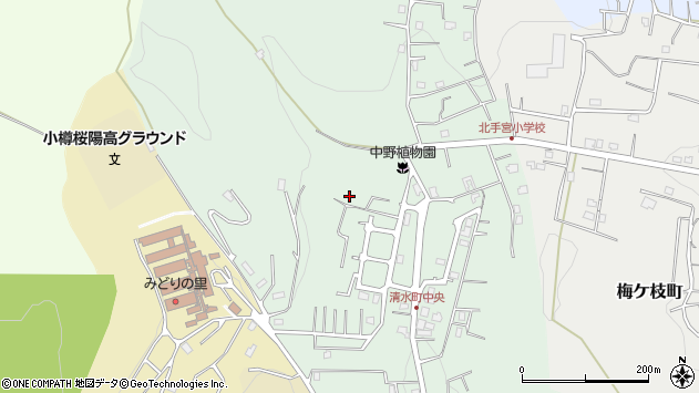 〒047-0045 北海道小樽市清水町の地図
